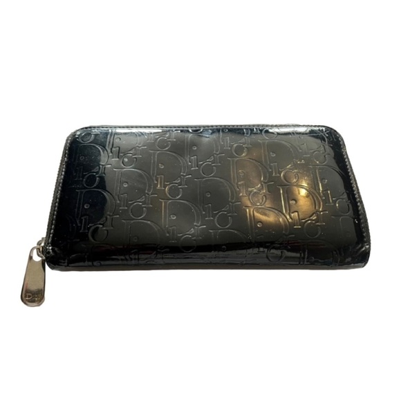 DIOR TROTTER PATENT LONG ZIP WALLET - Picture 2 of 15